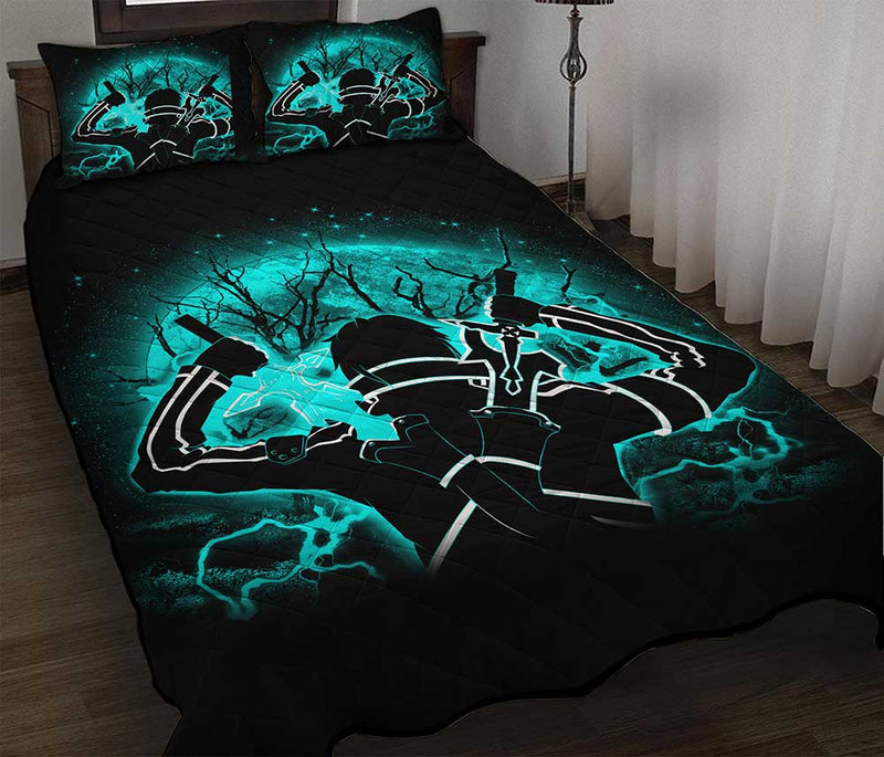 Kirito Sword Art Online SAO Moonlight Quilt Bed Sets Nearkii