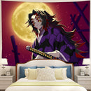 Kokushibou Demon Slayer Anime Tapestry Room Decor Nearkii