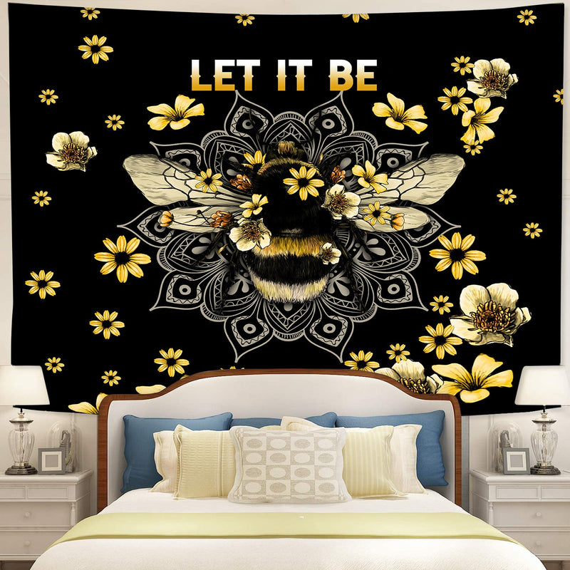 Let It Bee Tapestry Room Decor Nearkii