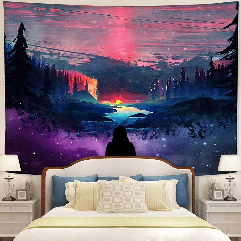 Lofi Chill With Nature Tapestry Room Decor Nearkii