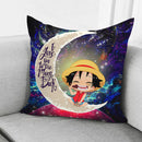 Luffy One Piece Love You To The Moon Galaxy Pillowcase Room Decor Nearkii