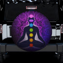 Meditating Human In Lotus Spare Tire Cover Gift For Campers Nearkii