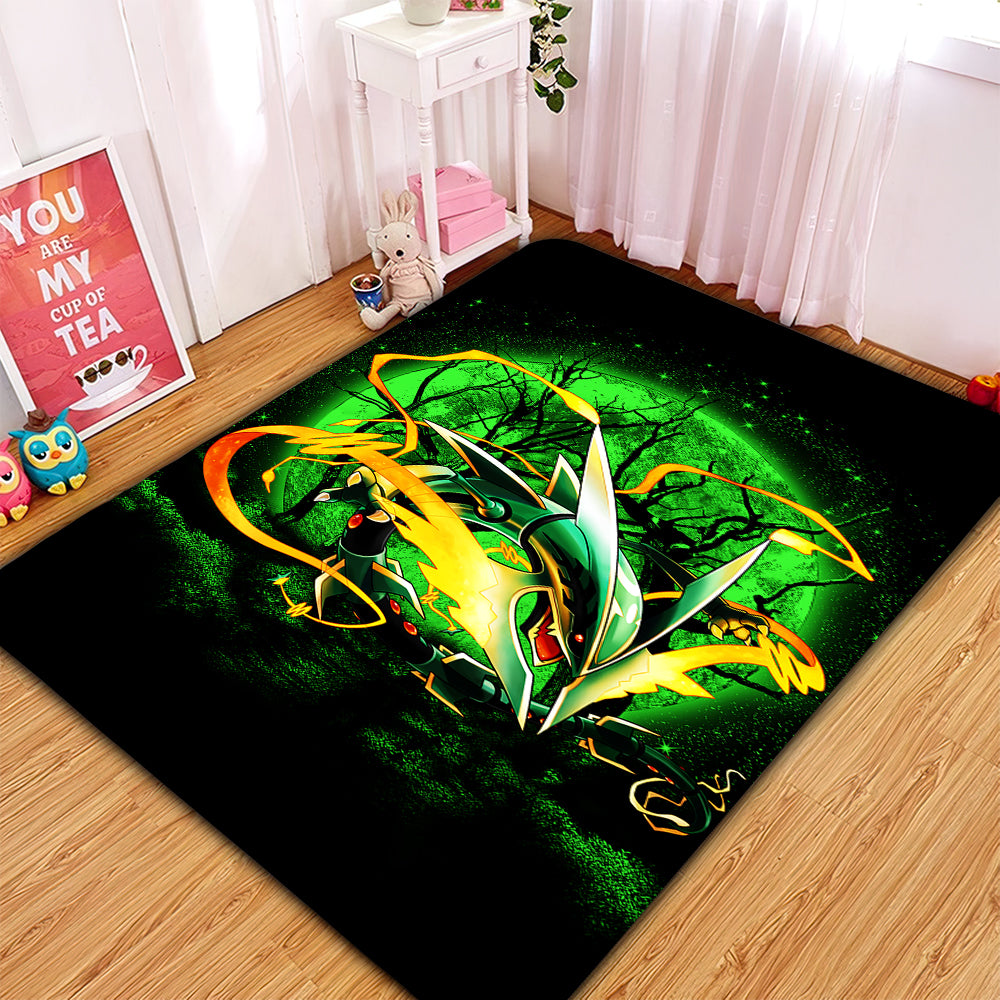 Mega X Rayquaza Moonlight Rectangular Area Rug