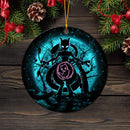 Mewtwo Moonlight Mica Circle Ornament Perfect Gift For Holiday Nearkii