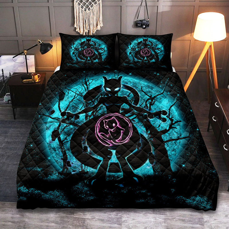 Mewtwo Pokemon Moonlight Quilt Bed Sets Nearkii