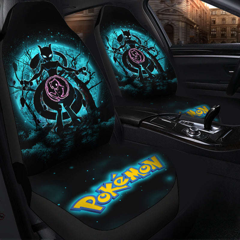 Mewtwo Moonlight Legendary Pokemon Premium Custom Car Seat Covers Decor Protectors Nearkii