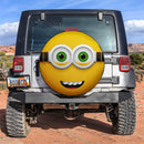 Minion Face Car Spare Tire Covers Gift For Campers Nearkii
