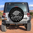 Mountains Mandala River Car Spare Tire Cover Gift For Campers Nearkii