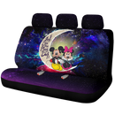 Mouse Couple Love You To The Moon Galaxy Premium Custom Car Back Seat Covers Decor Protectors Nearkii