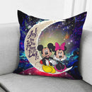 Mouse Couple Love You To The Moon Galaxy Pillowcase Room Decor Nearkii