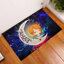 Nami One Piece Love You To The Moon Galaxy Back Doormat Home Decor Nearkii