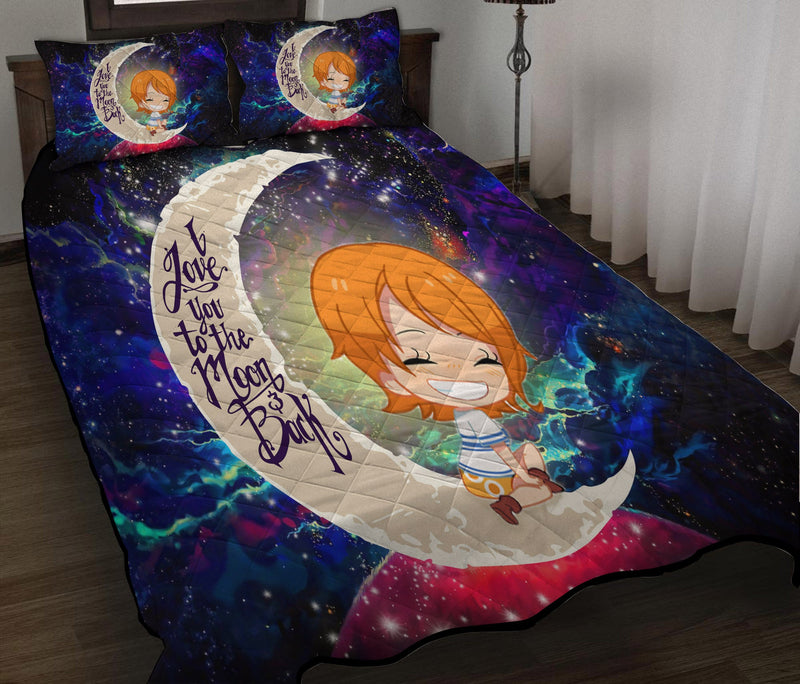 Nami One Piece Love You To The Moon Galaxy Quilt Bed Sets Nearkii