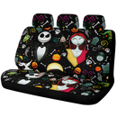 Nightmare Before Christmas Jack And Sally Black Car Back Seat Covers Decor Protectors Nearkii