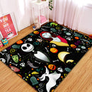 Nightmare Before Christmas Jack And Sally Black Rug Carpet Rug Home Room Decor Nearkii