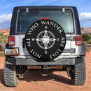 Not All Who Wander White Car Spare Tire Gift For Campers Nearkii