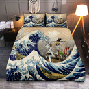 One Peace Anime Pokemon The Great Wave Quilt Bed Sets