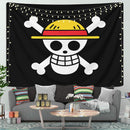 One Piece Skull Anime Tapestry Room Decor Nearkii