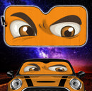 Orange Challenging Cartoon Eyes Car Auto Sun Shades Windshield Accessories Decor Gift Nearkii