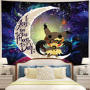 Pikachu Mimikyu Pokemon Love You To The Moon Galaxy 1 Tapestry Room Decor Nearkii