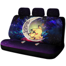 Pikachu Pokemon Sleep Love You To The Moon Galaxy Premium Custom Car Back Seat Covers Decor Protectors Nearkii
