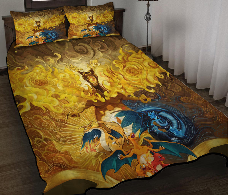 Pokemon Charizard Mega Y Model Quilt Bed Sets Nearkii