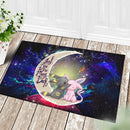 Pokemon Couple Espeon Umbreon Love You To The Moon Galaxy Back Doormat Home Decor Nearkii
