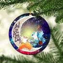 Pokemon Couple Latios Latias Love You To The Moon Galaxy Mica Circle Ornament Perfect Gift For Holiday