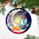 Pokemon Couple Latios Latias Love You To The Moon Galaxy Mica Circle Ornament Perfect Gift For Holiday