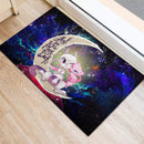 Pokemon Couple Mew Mewtwo Love You To The Moon Galaxy Back Doormat Home Decor Nearkii
