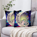 Pokemon Espeon Umbreon Love You To The Moon Galaxy Pillowcase Room Decor Nearkii