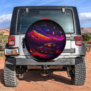 Jeep Night Sky Full Of Star Mountains Car Spare Tire Cover