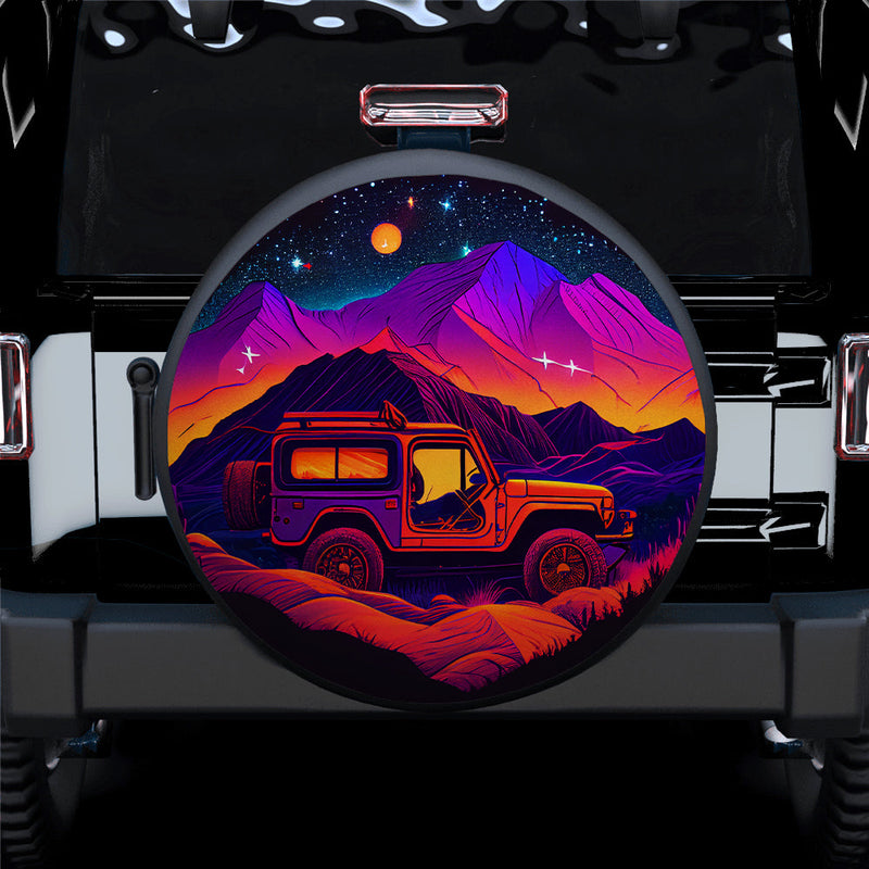 Jeep Night Sky Full Of Star Adventure Car Spare Tire Cover