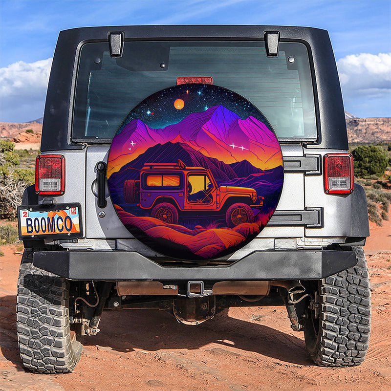 Jeep Night Sky Full Of Star Adventure Car Spare Tire Cover
