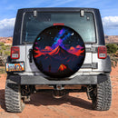 Night Sky Full Of Star Men And Mountains Jeep Car Spare Tire Cover