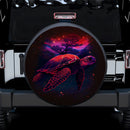 Night Sky Full Of Star Sea Turtle Car Spare Tire Cover