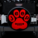 Red Jeep Paw Car Spare Tire Cover