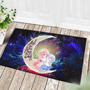 Ram And Rem Re Zero Love You To The Moon Galaxy Back Doormat Home Decor Nearkii