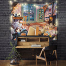 Reading Book Chill Time Tapestry Room Decor Nearkii