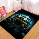 Rick And Morty Ride Jeep Funny Anime Moonlight Rug Carpet Rug Home Room Decor Nearkii