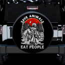 Save Animals Eat People Jeep Car Spare Tire Cover Gift For Campers Nearkii