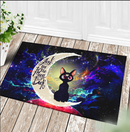 Sailor Moon Cat Moon And Back Anime Door Mat Nearkii