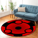 Uchiha Madara Mangekyou Sharingan Naruto Anime Round Carpet Rug Bedroom Livingroom Home Decor Nearkii