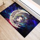 Shinobu demon slayer Love You To The Moon Back Doormat Home Decor Nearkii
