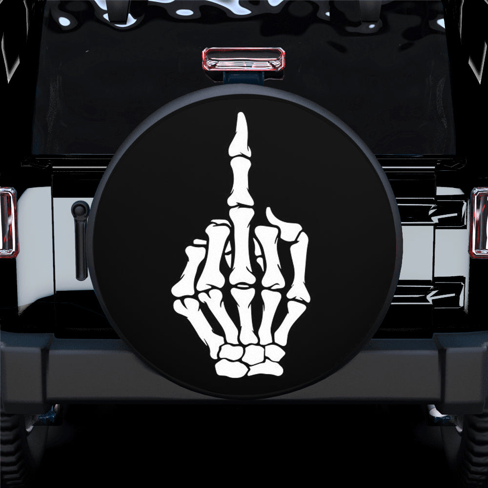 Middle Finger Car Rim Skeleton Middle Finger Car Spare Tire Gift For Campers