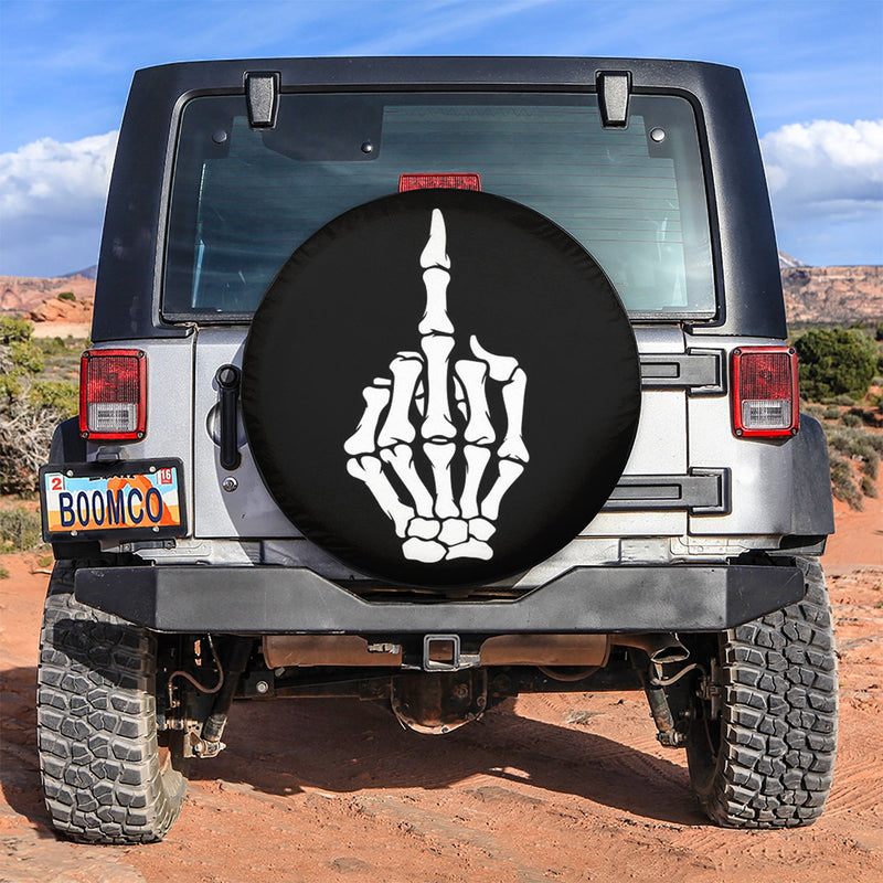 Middle Finger Car Rim Skeleton Middle Finger Car Spare Tire