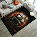 Snoopy And Friends Ride Jeep Funny Anime Moonlight Rug Carpet Rug Home Room Decor Nearkii
