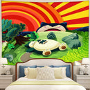 Snorlax Pokemon Tapestry Room Decor Nearkii