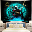 Spider Man Black Suit No Way Home Moonlight Tapestry Room Decor