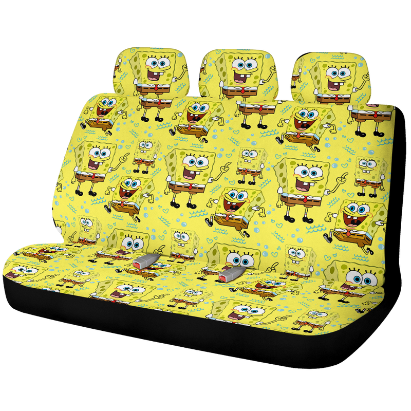 Spongebob Squarepants Car Back Seat Covers Decor Protectors