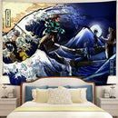 The Great Wave Demon Slayer Tapestry Room Decor Nearkii